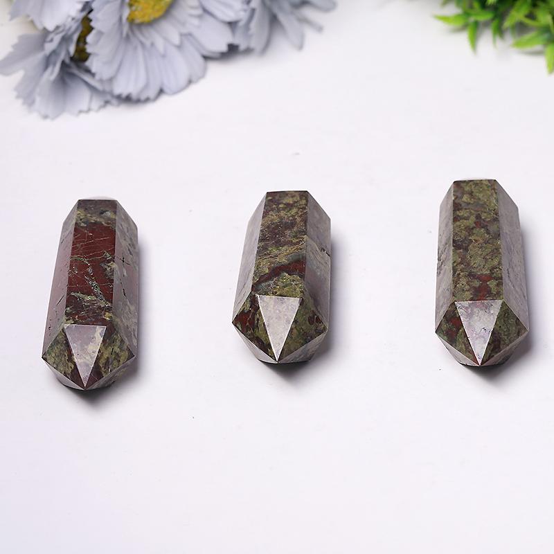 Natural High Quality Dragon Blood Stone DT Towers Points Bulk Double Point Best Crystal Wholesalers