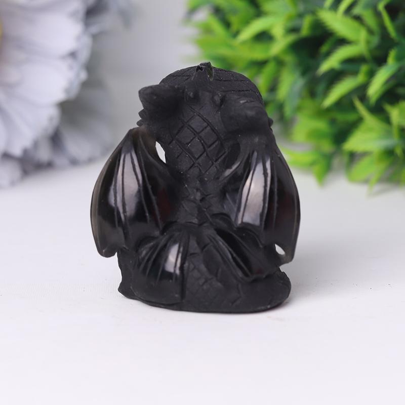 Black Obsidian Toothless Crystal Carvings Cartoon Bulk Best Crystal Wholesalers