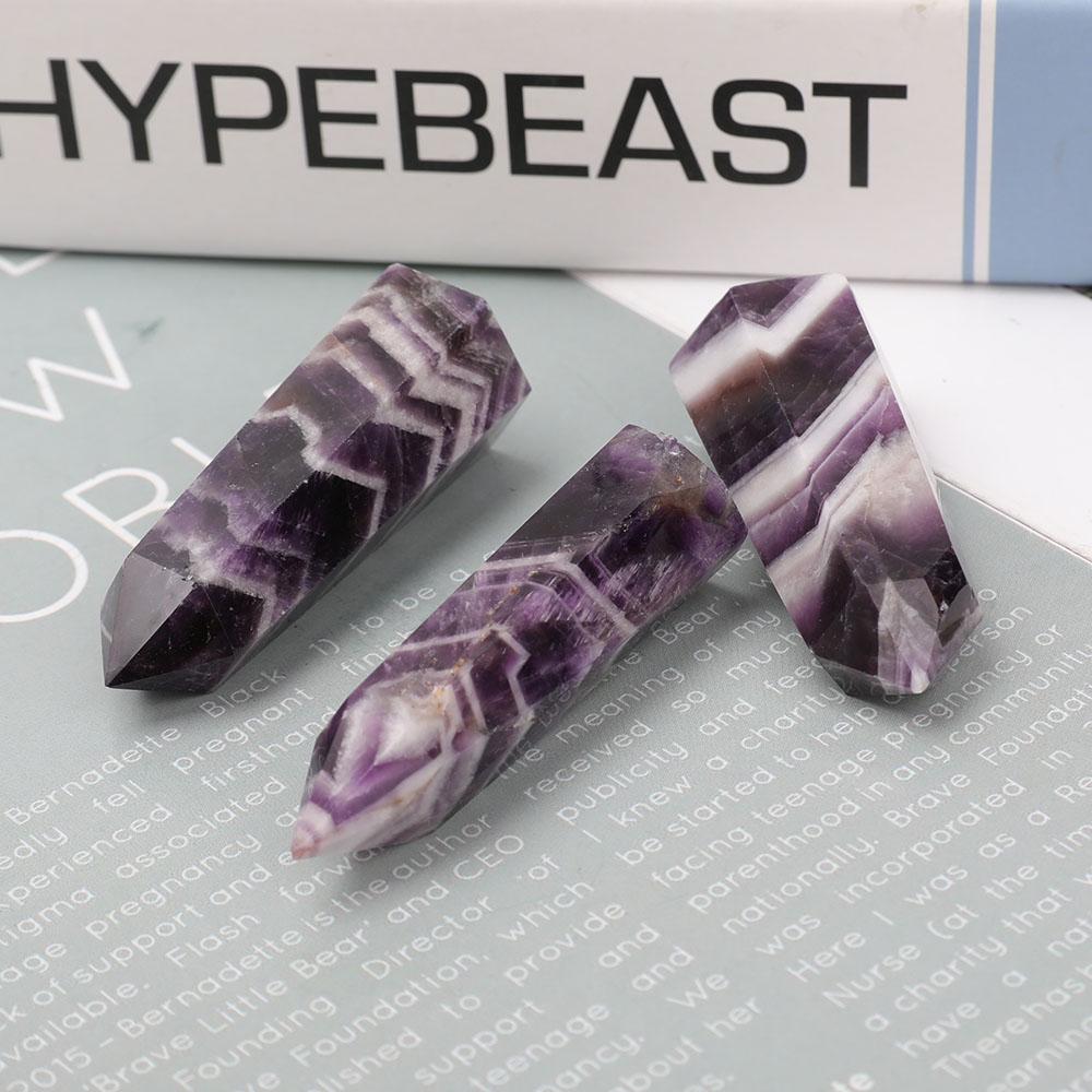 Set of 3 Dream Amethyst Towers Points Bulk Best Crystal Wholesalers