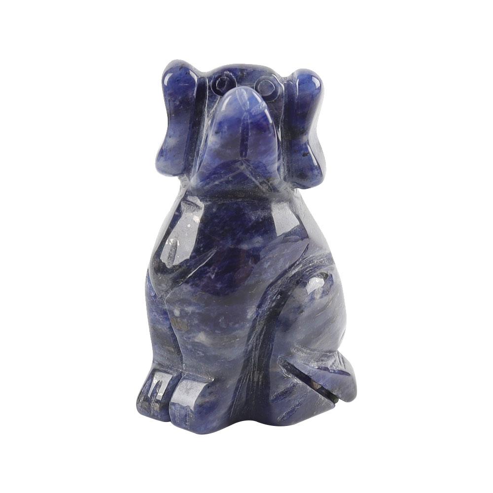 2" Sodalite Dog Figurine Crystal Carvings Best Crystal Wholesalers