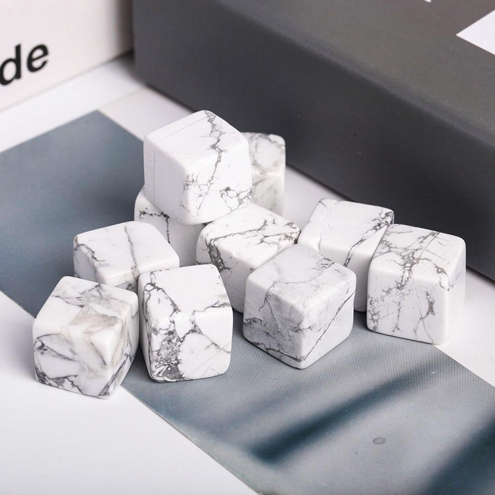 0.1kg Howlite Crystal Cubes bulk tumbled stone Best Crystal Wholesalers