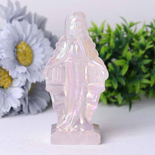 4.8" Aura Angel Sculpture Crystal Carvings Model Bulk Best Crystal Wholesalers