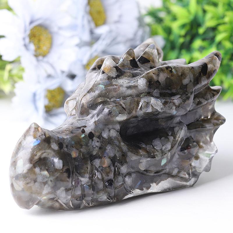 5.5" Large Resin Dragon Head Figurines Best Crystal Wholesalers