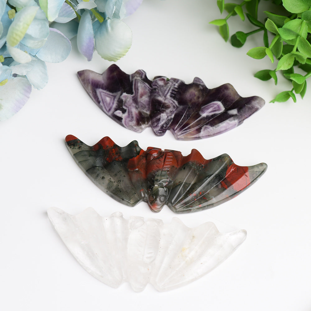 4.1" Mixed Crystal Bat Crystal Carving Bulk WholesaleBest Crystal Wholesalers