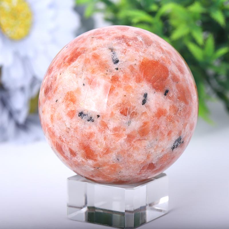 2.5"-4.5" Gold Strawberry Quartz Sphere Best Crystal Wholesalers