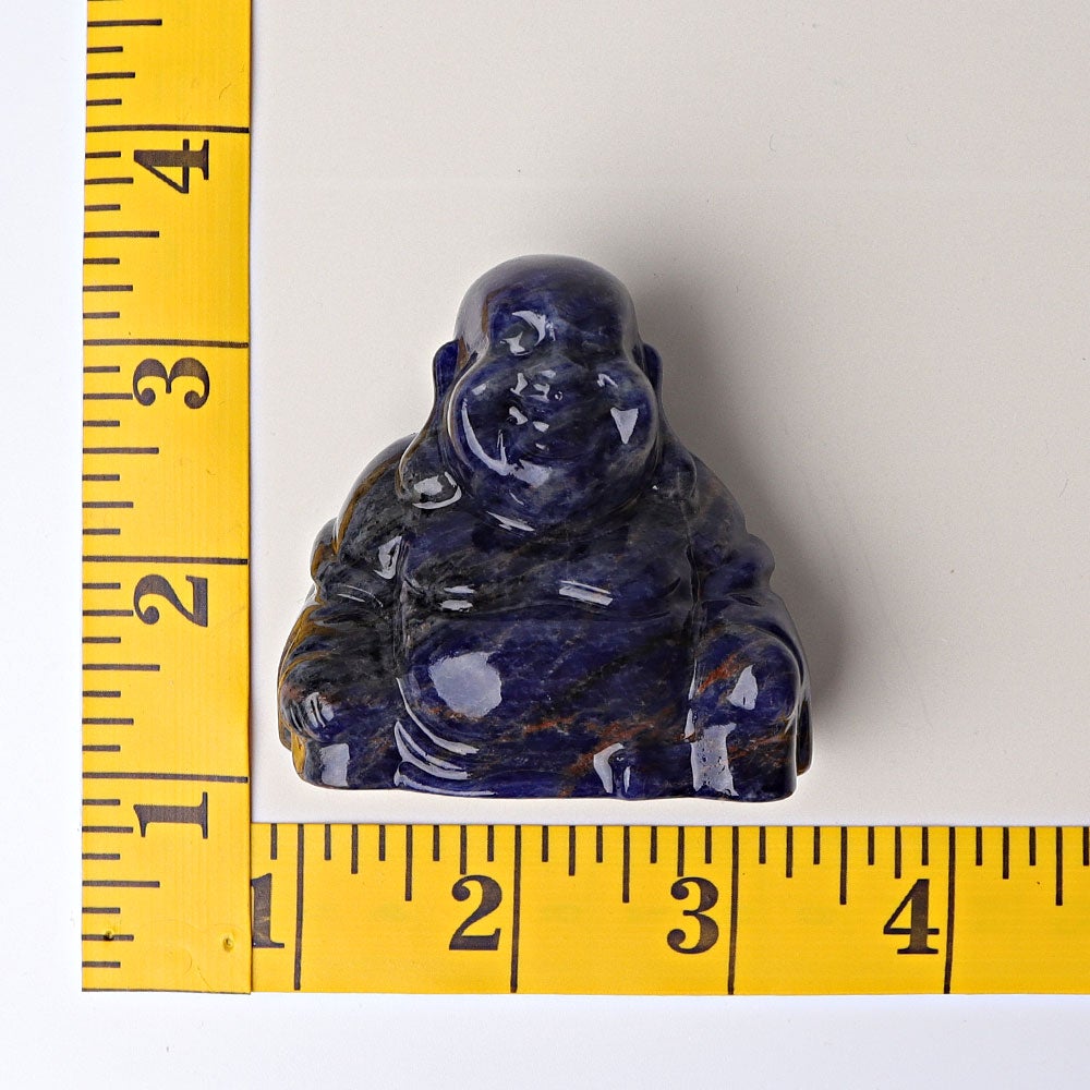 2.4" Sodalite Buddha Crystal Carvings Best Crystal Wholesalers