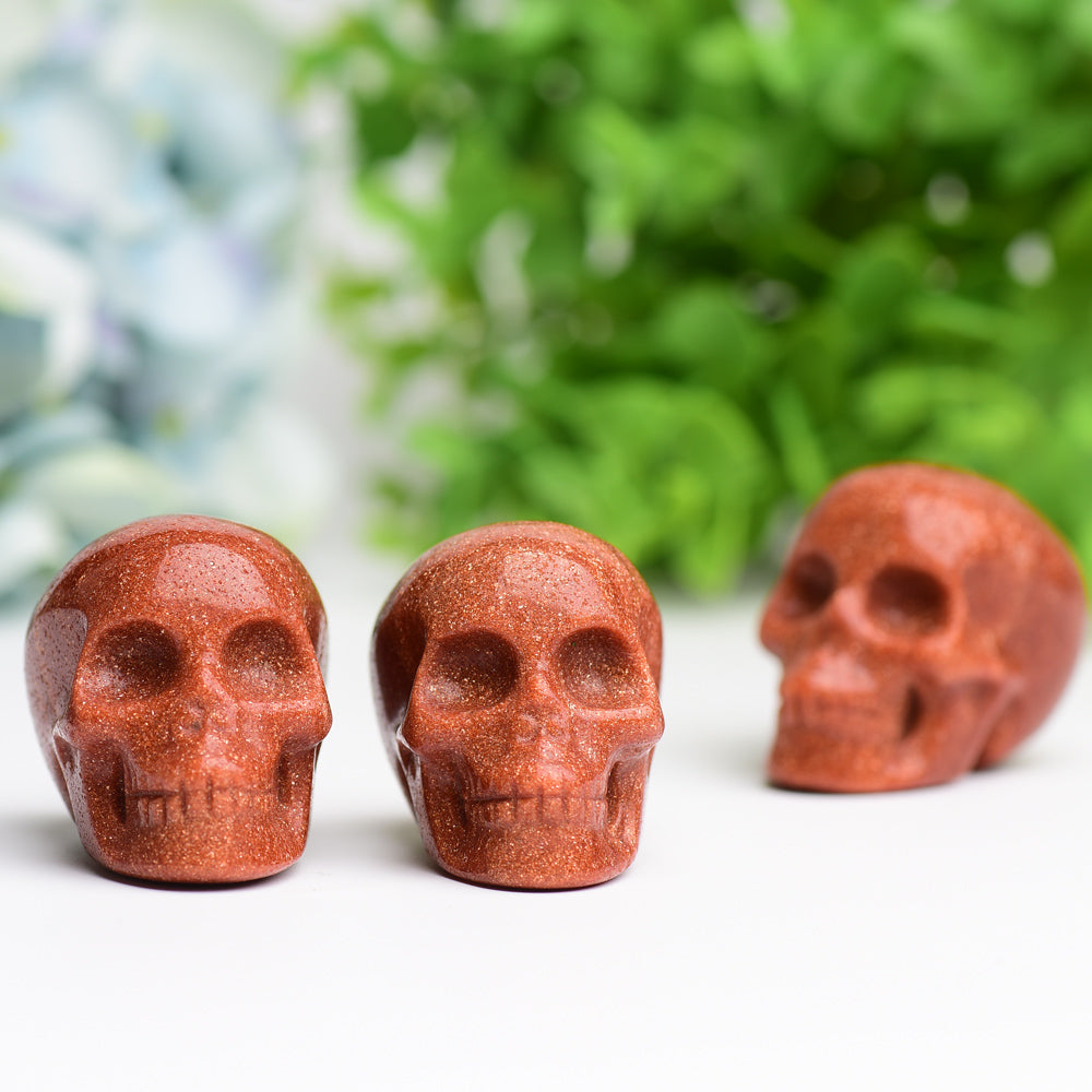 2.0" Golden Sandstone Skull Crystal Carving Bulk Best Crystal Wholesalers