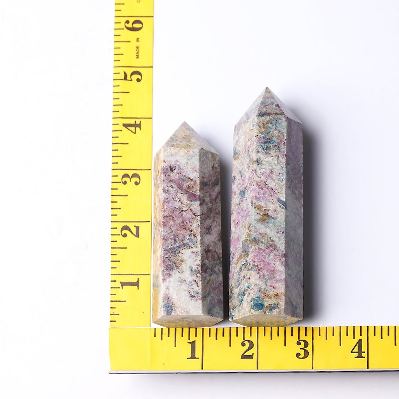 2.5"-4.5" Ruby in Kyanite Crystal Towers Points Bulk Best Crystal Wholesalers