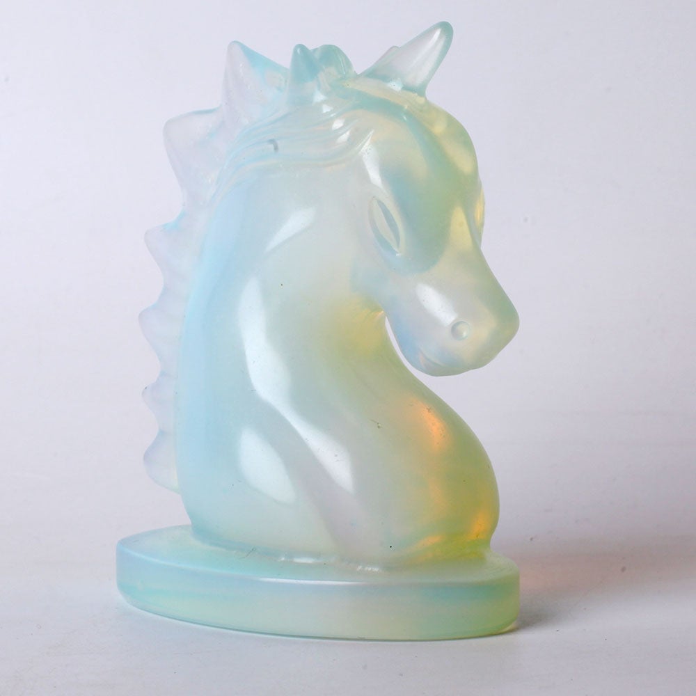 3.5" Unique Opalite Crystal Carving Unicorn