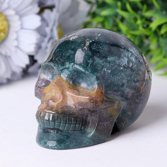 Ocean Jasper Crystal Skull Carvings Best Crystal Wholesalers