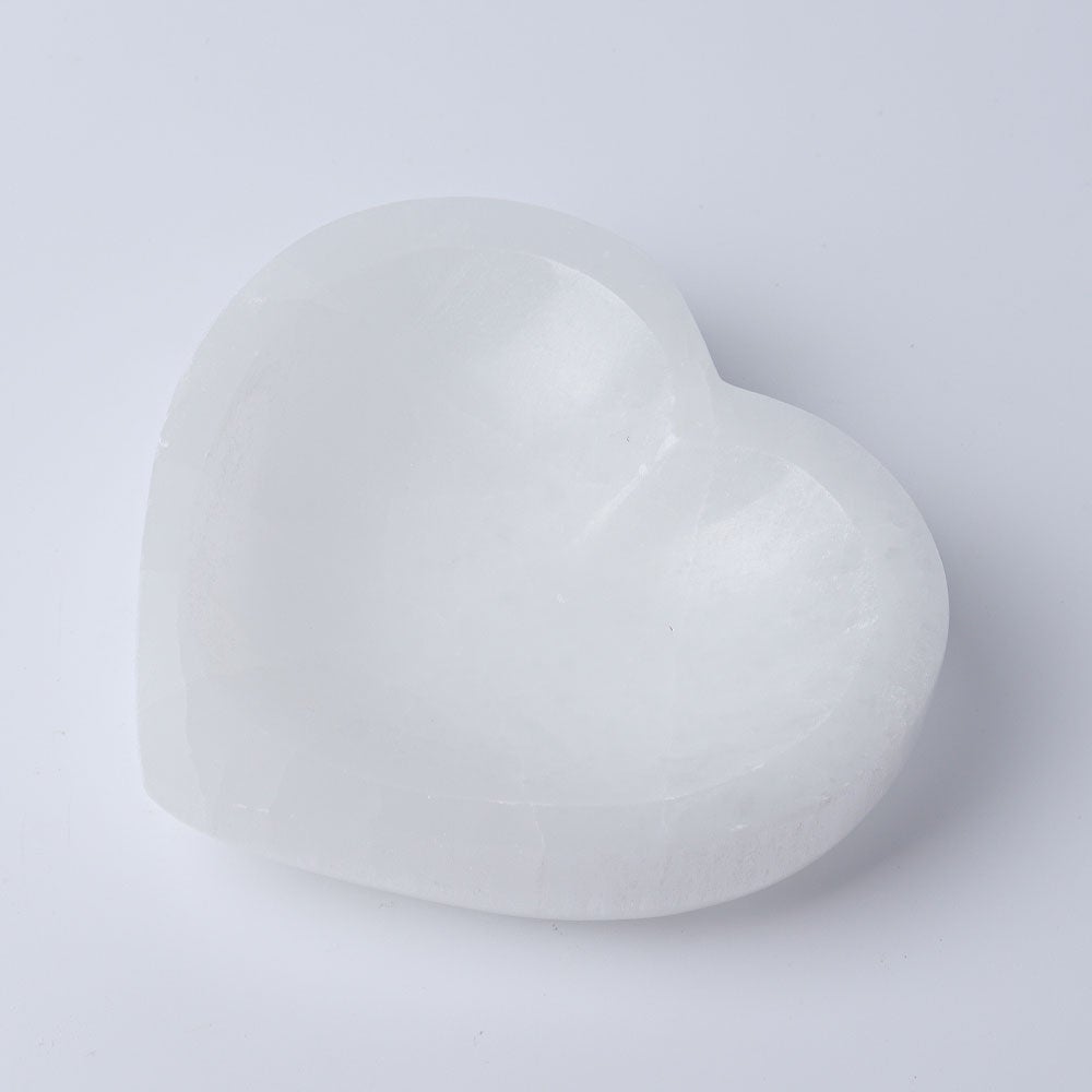 4.5" Selenite Heart Shape Bowl Best Crystal Wholesalers