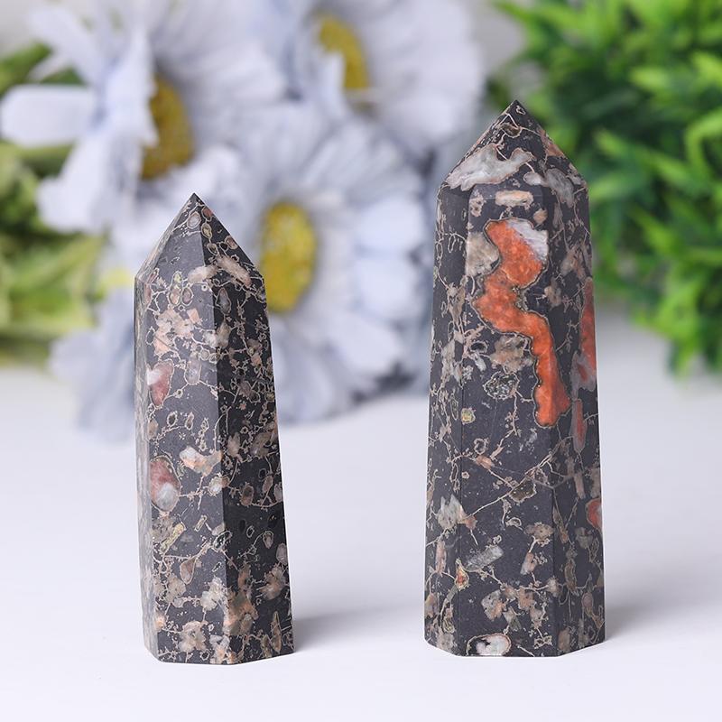 Natural Plum Blossom Flower Jade Towers Points Bulk Best Crystal Wholesalers