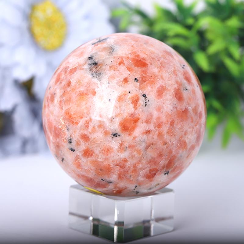 2.5"-4.5" Gold Strawberry Quartz Sphere Best Crystal Wholesalers