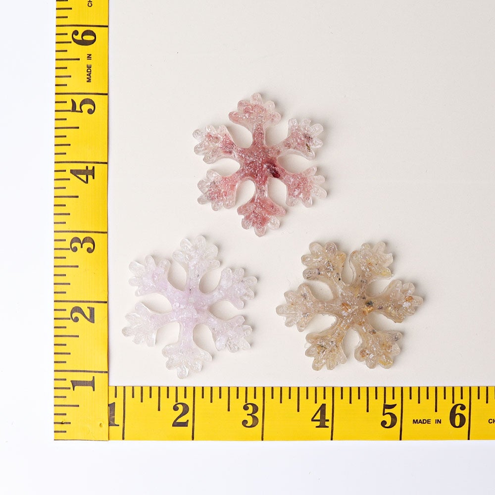 2" Resin Snowflakes Crystal Carvings for Christmas Best Crystal Wholesalers