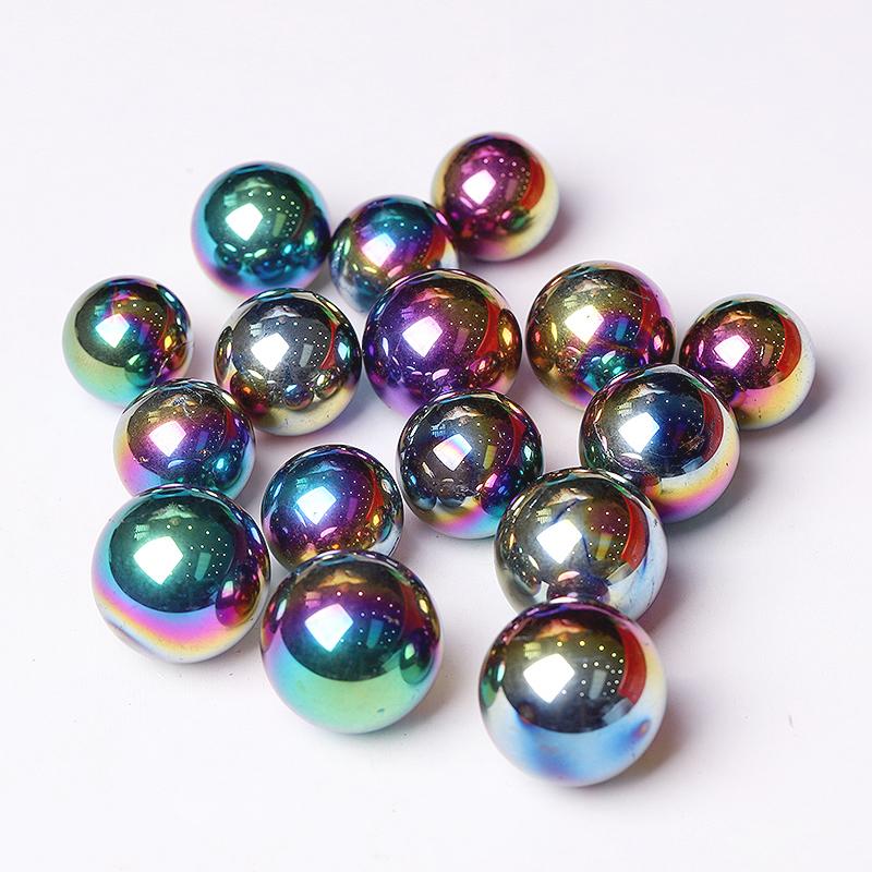 High Quality Titanium Aura Crystal Spheres Crystal Balls for Healing Best Crystal Wholesalers