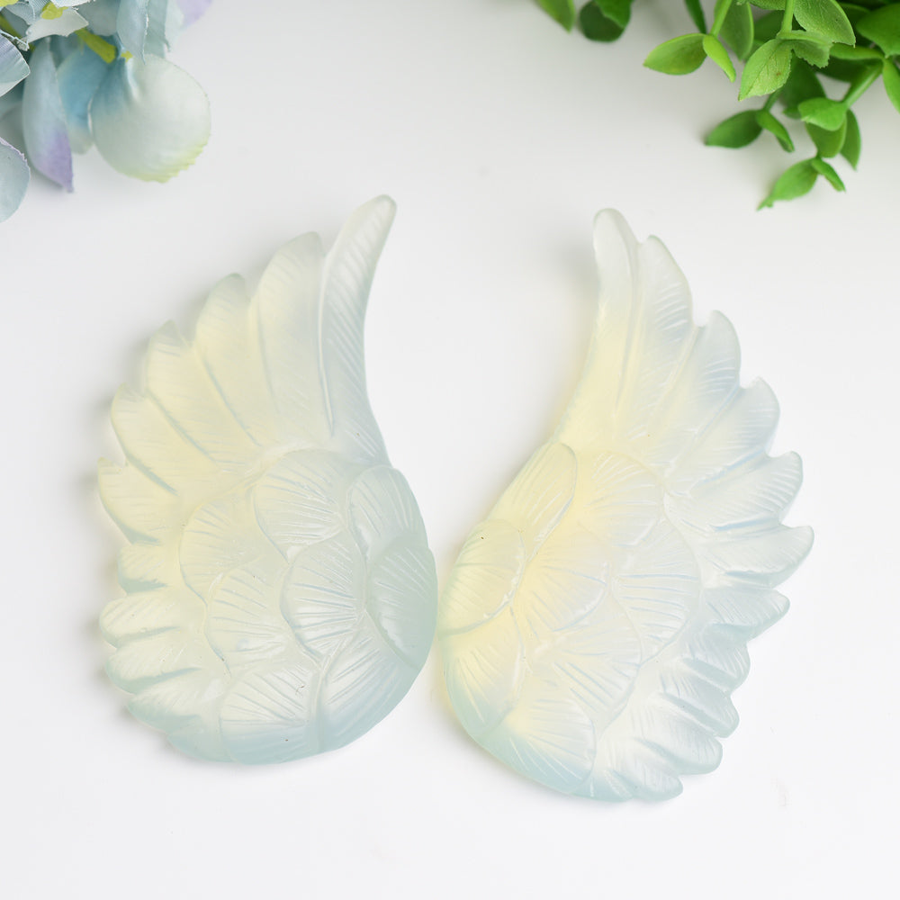 3.0"-4.0" Angel Wings Crystal Carving Bulk WholesaleBest Crystal Wholesalers