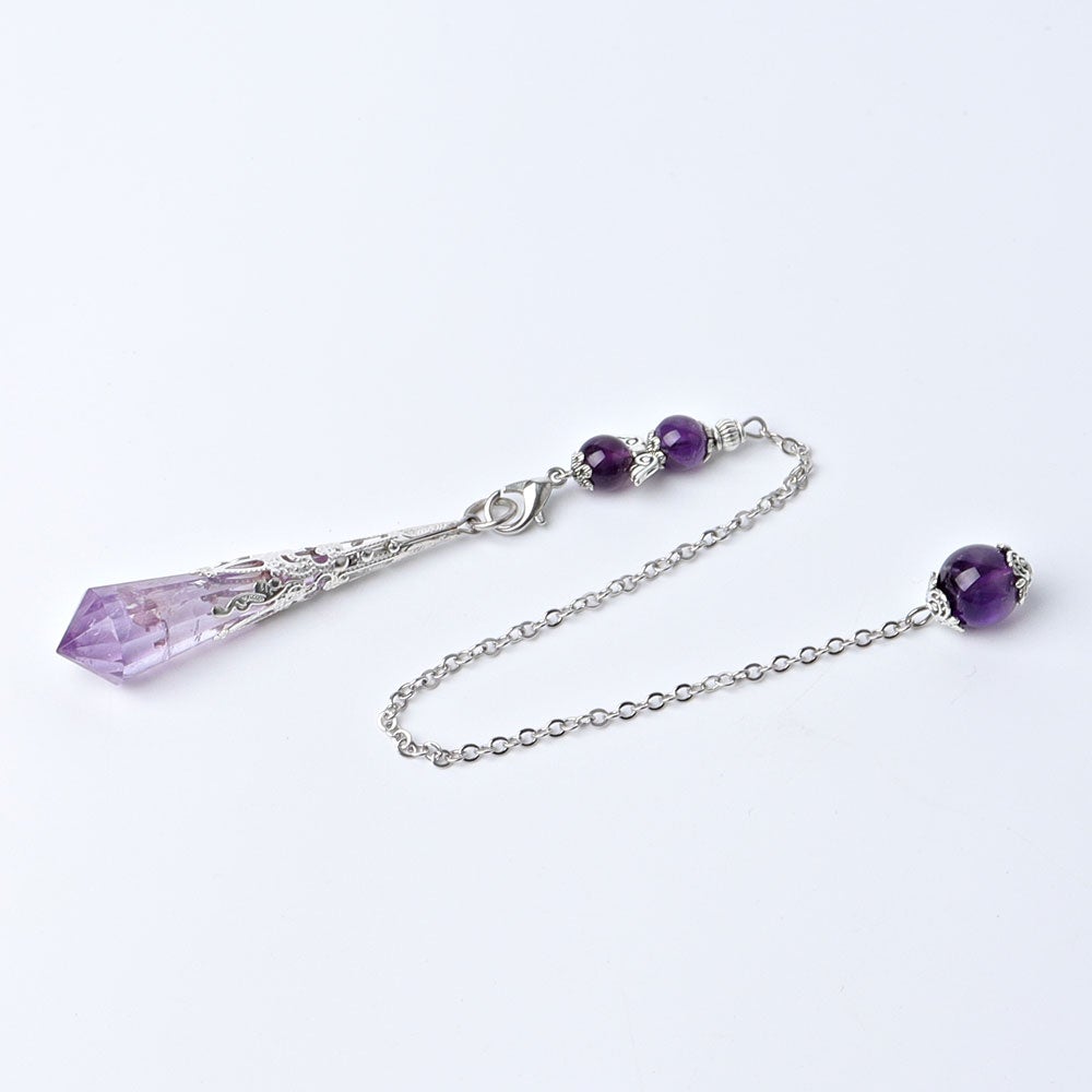 11.8" Long Chain Crystal Pendulum Best Crystal Wholesalers