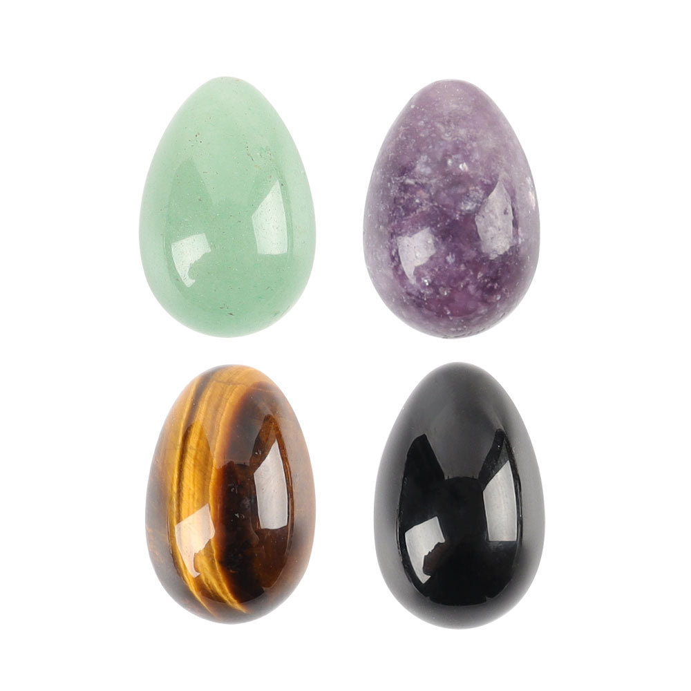 20mm Mini Egg Shape Crystal Palm Stone Best Crystal Wholesalers Clear Quartz Opalite Aventurine Black Obsidian Lepidolite Red Jasper Tiger Eye Rhodonite