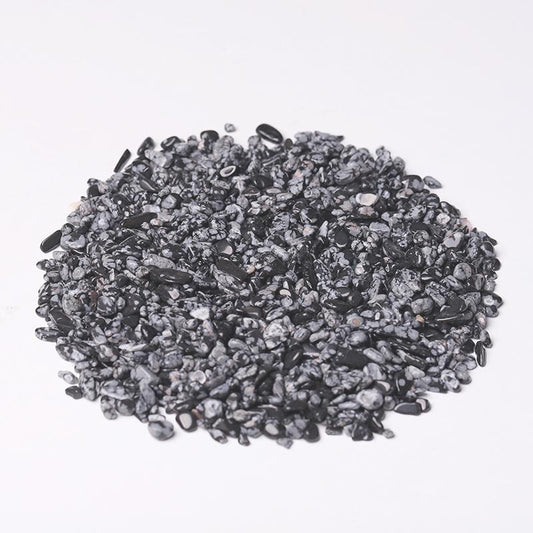 0.1kg Natural Snowflake Obsidian Chips Best Crystal Wholesalers