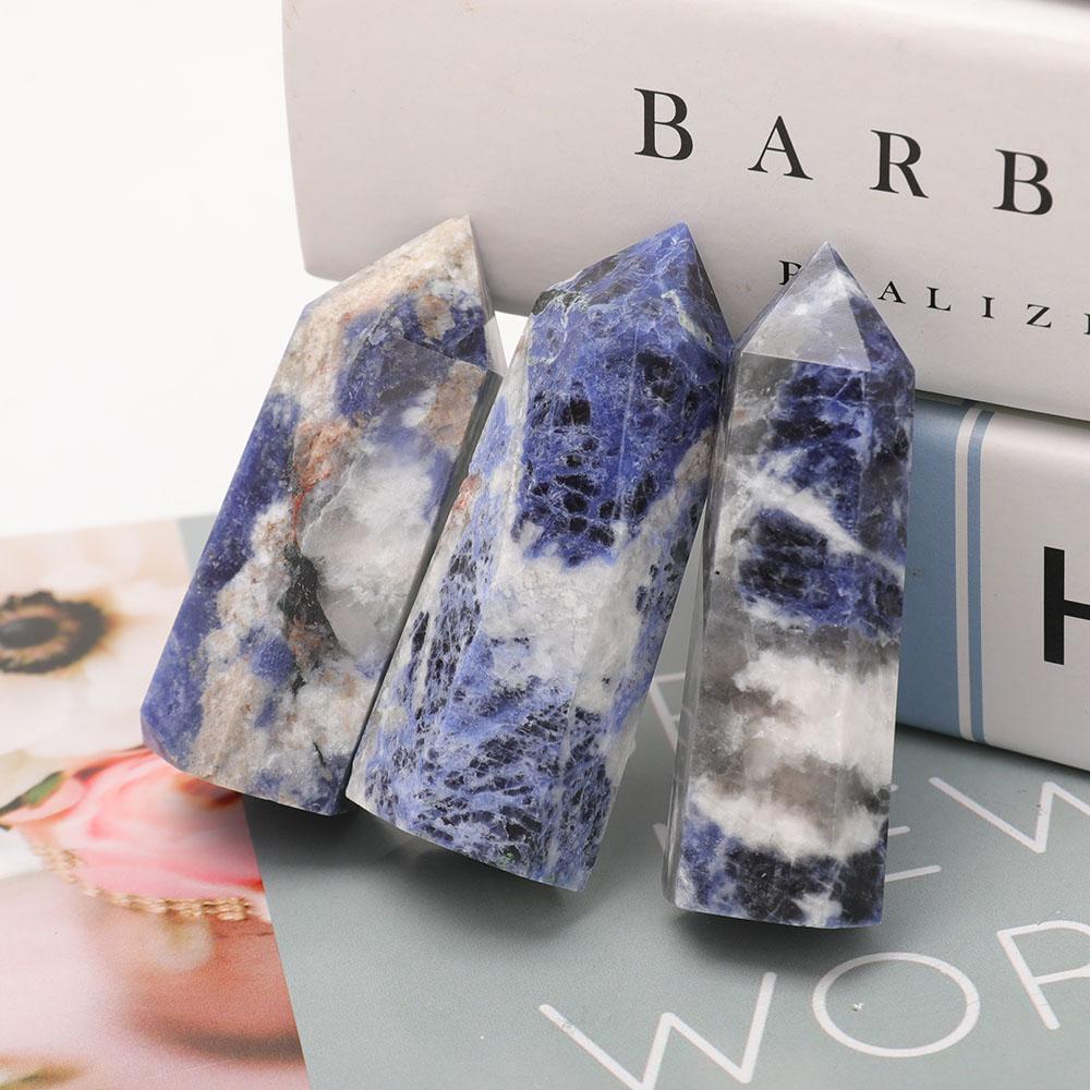 Set of 3 Sodalite Towers Points Bulk Best Crystal Wholesalers