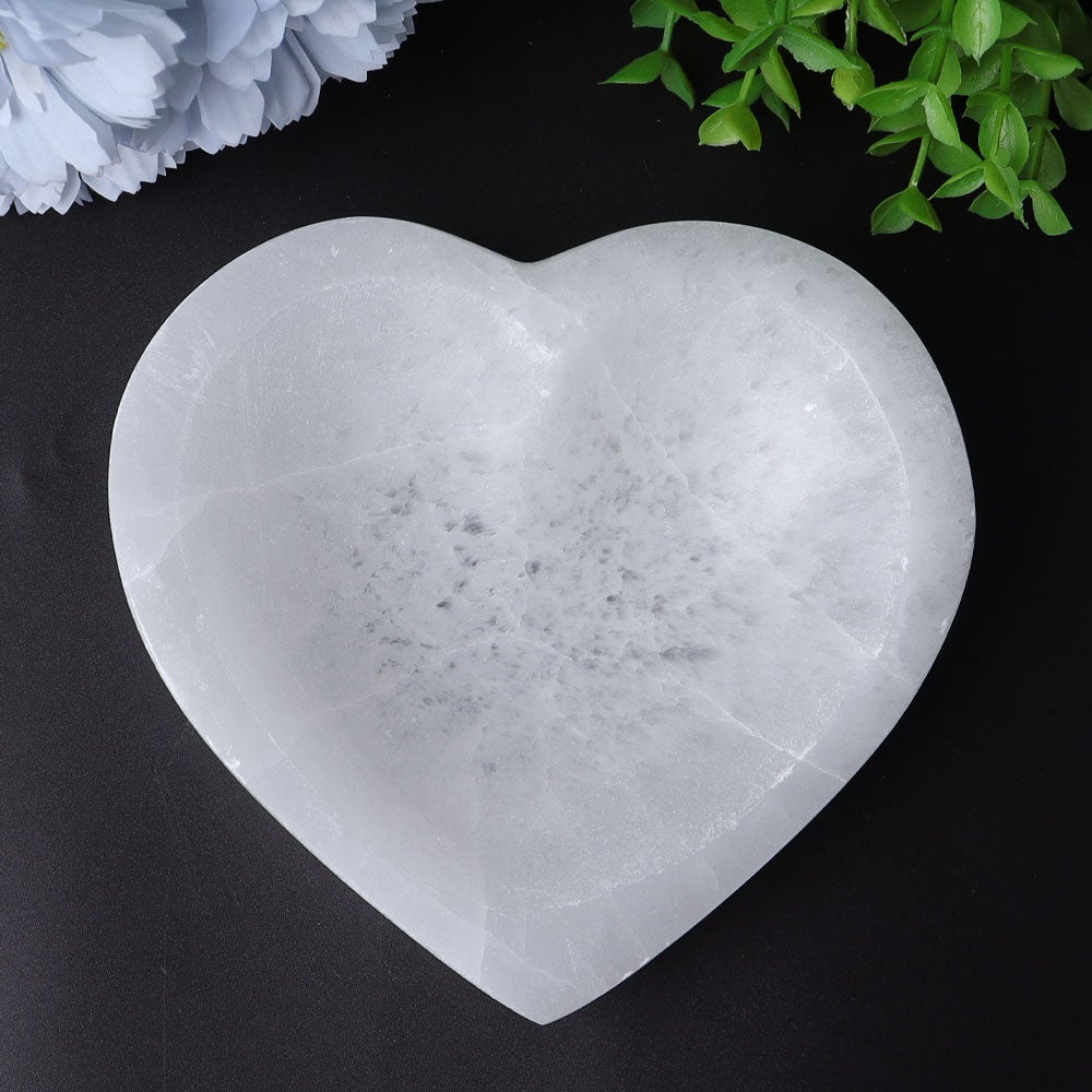 4.5" Selenite Heart Shape Bowl Best Crystal Wholesalers