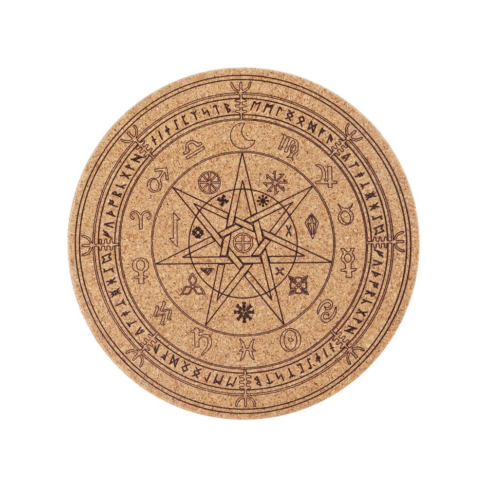 Cork Carved Pattern Coaster