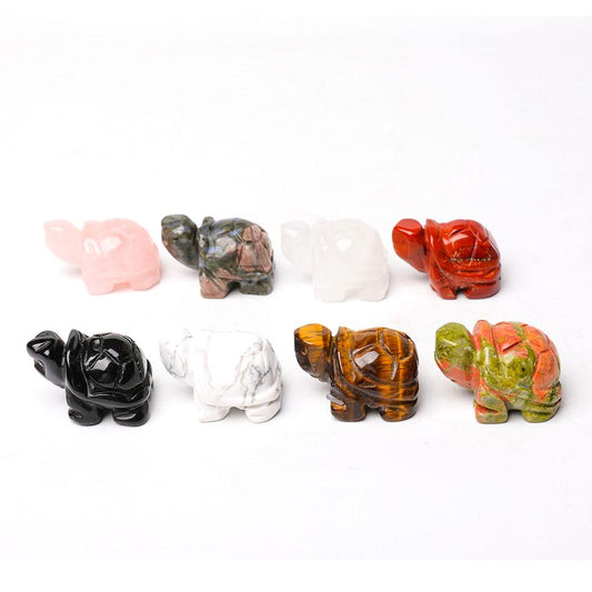 1.5" Crystal Carving Turtles Animal Bulk Best Crystal Wholesalers