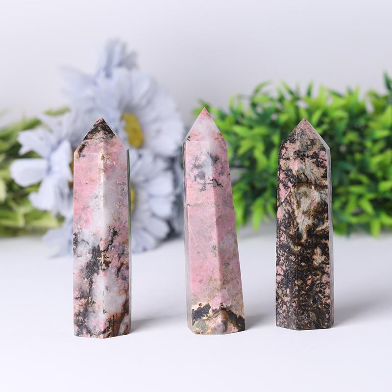 Rhodonite Towers Points Bulk for Decoration Best Crystal Wholesalers