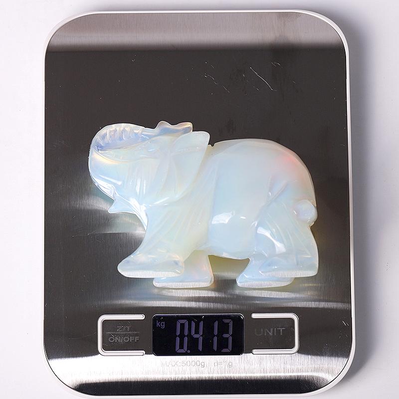 Opalite Elephant Crystal Carvings Animal Bulk Best Crystal Wholesalers