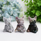 2.4" Moss Agate Bulldog Animal Crystal Carving Bulk Best Crystal Wholesalers