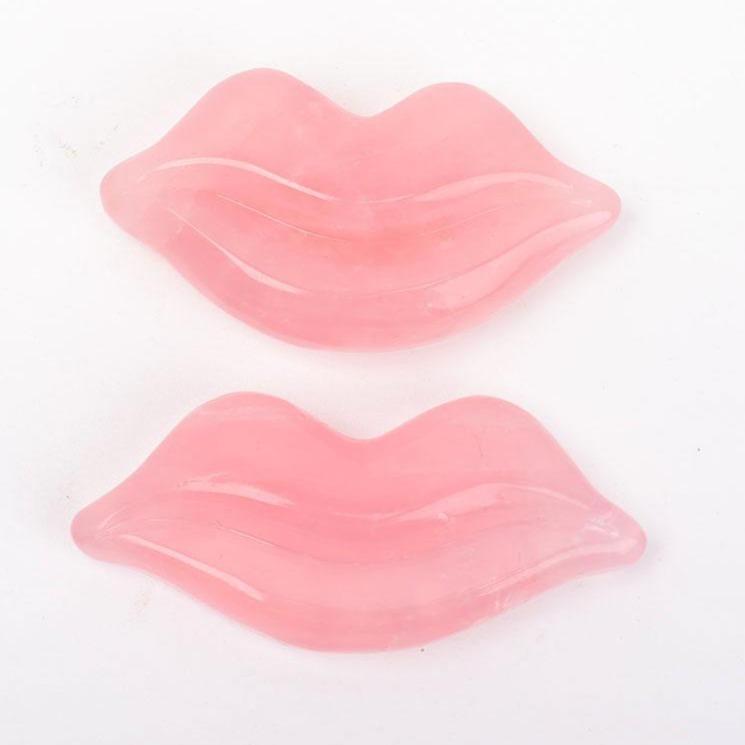 Rose Quartz Lips Shape Crystal Carving Model Bulk Best Crystal Wholesalers