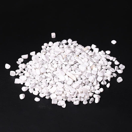 0.1kg Different Size Howlite Chips Crystal Chips for Decoration Best Crystal Wholesalers