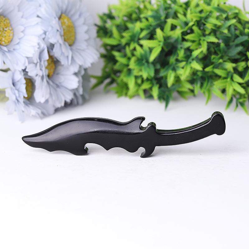 6" Hot Sale Black Obsidian Knife Carvings Model Bulk Best Crystal Wholesalers