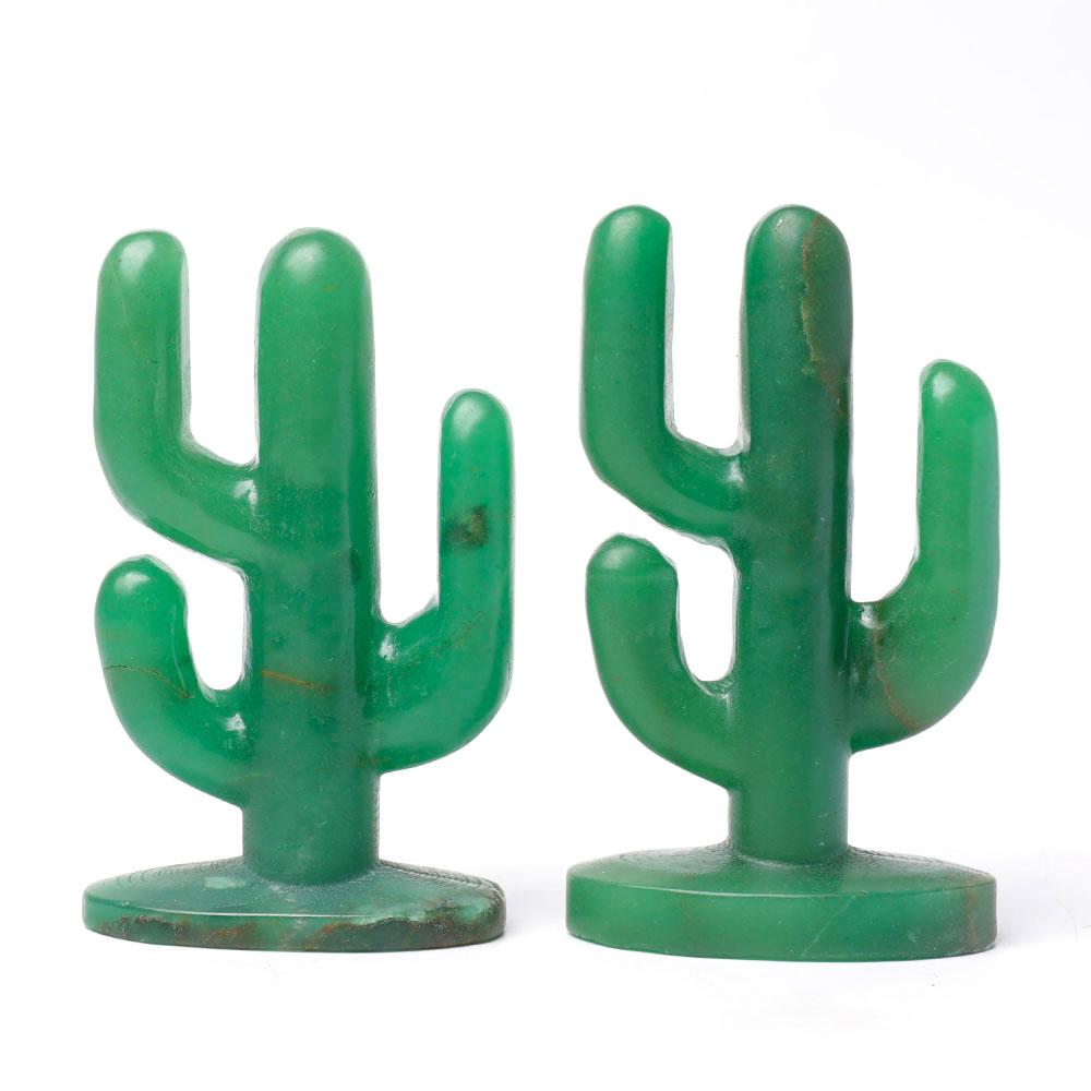 Natural Aventurine Cactus Carving Plants Bulk Best Crystal Wholesalers