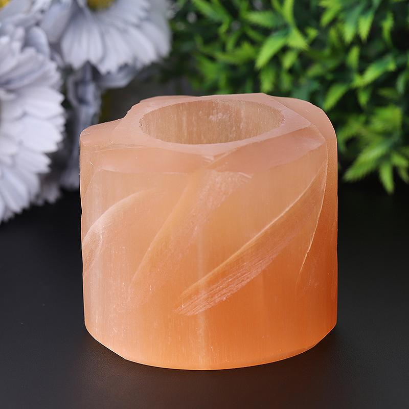 3" Selenite Candle Holder Bulk Best Crystal Wholesalers