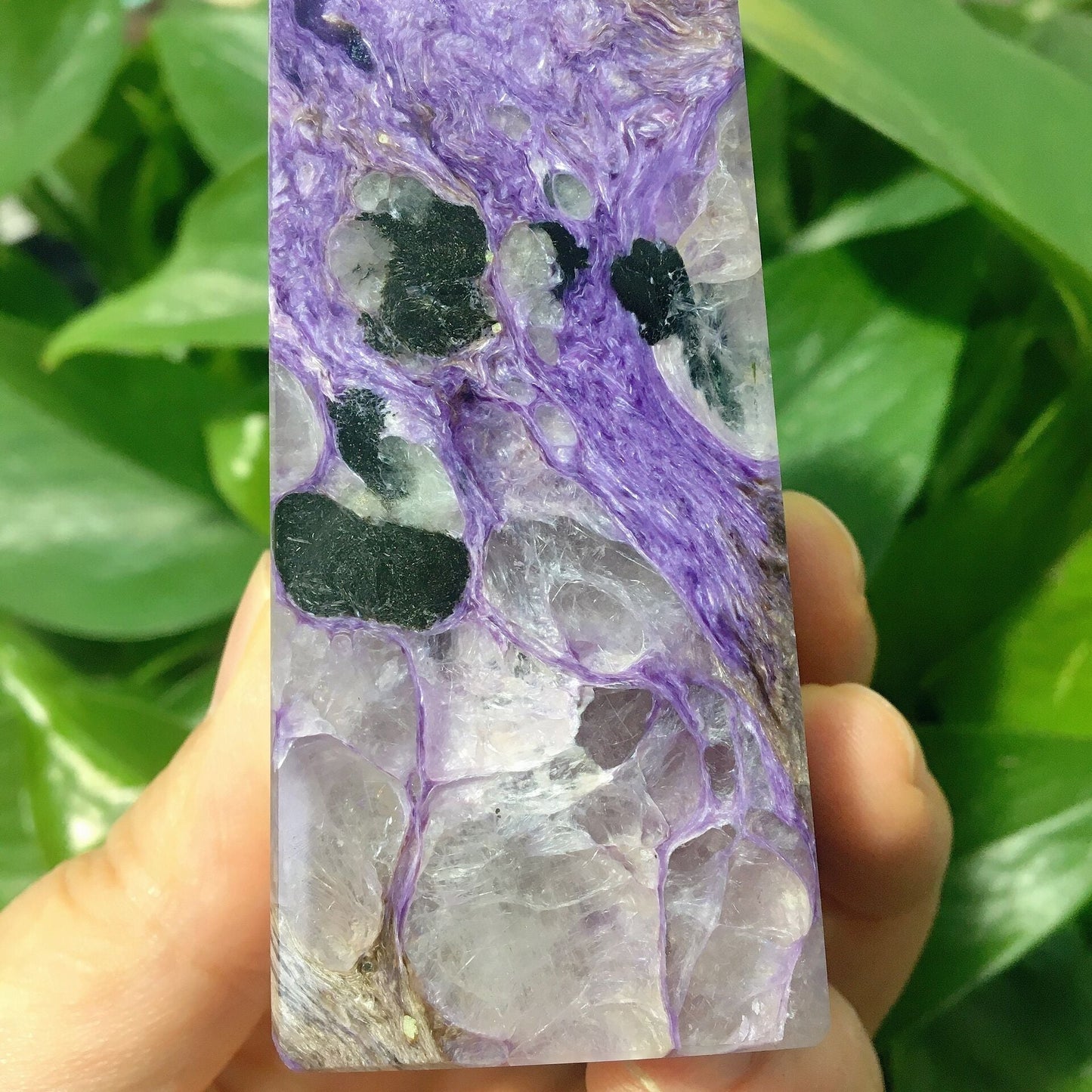 Natural Dark Puple Charoite Tower