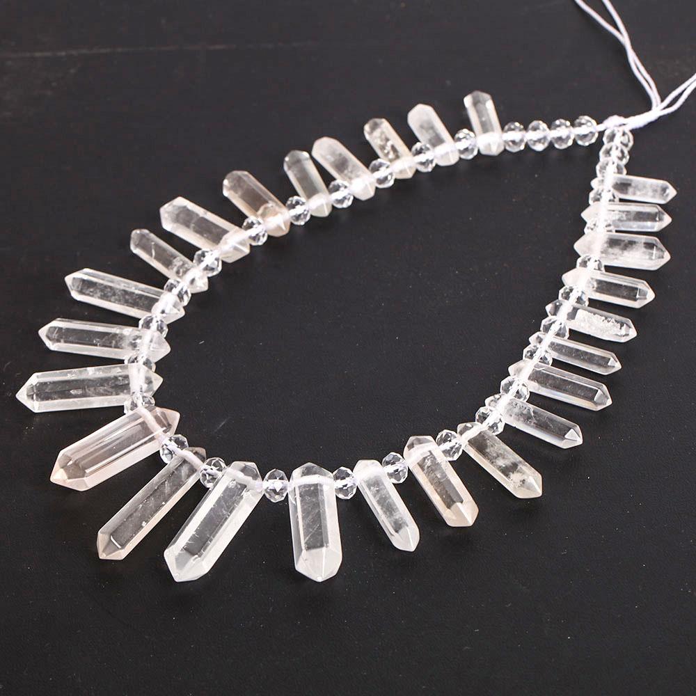 Clear Quartz Crystal Point Chain String for DIY Best Crystal Wholesalers