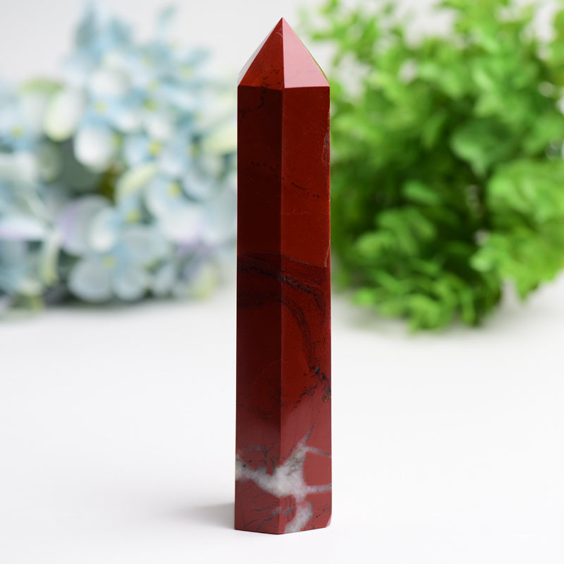 6.0"-8.0" Red Jasper Crystal Tower Bulk Crystal wholesale suppliers