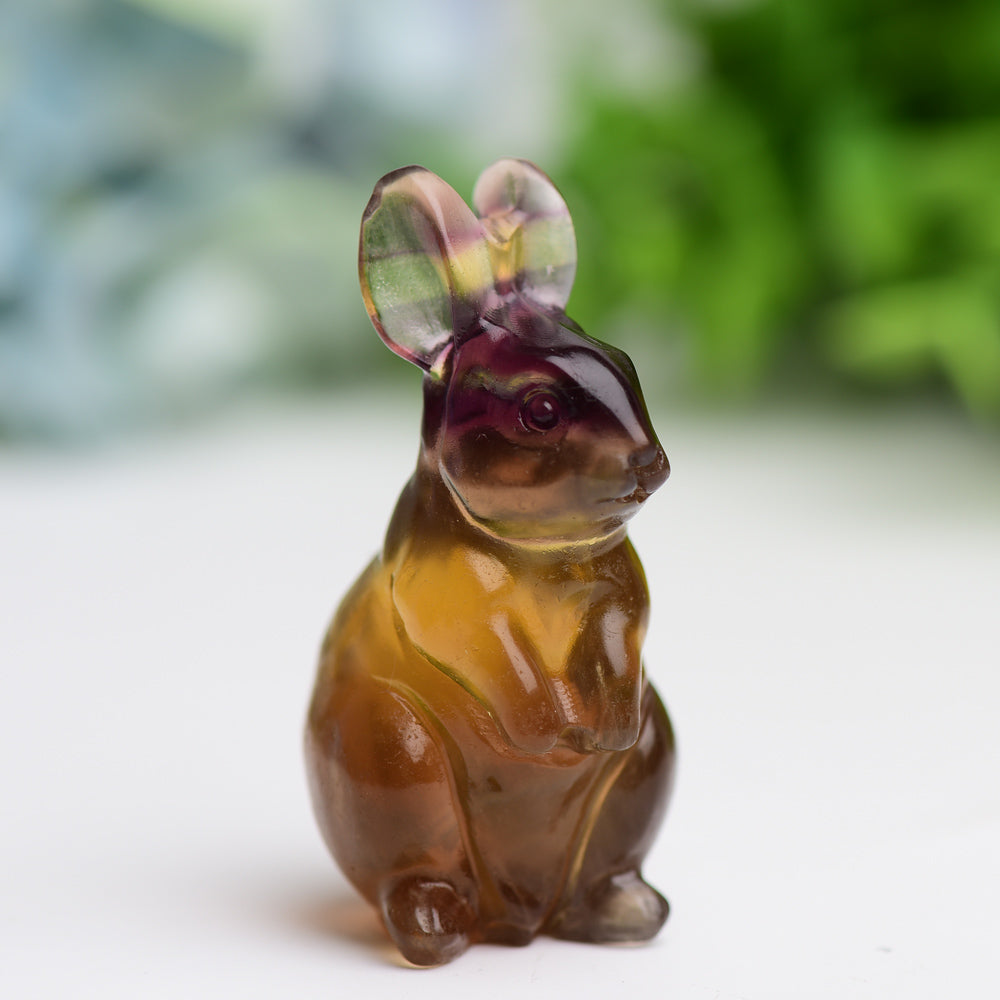 2.2" Rabbit Crystal Carving Animal Bulk Best Crystal Wholesalers