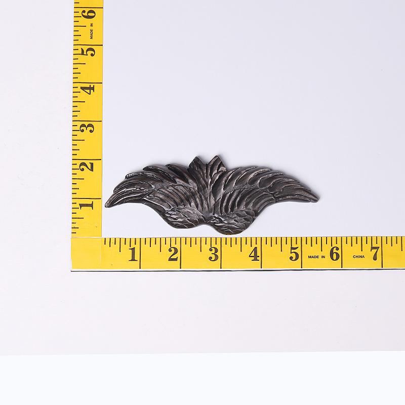 5.2" Silver Obsidian Wing Carving Best Crystal Wholesalers