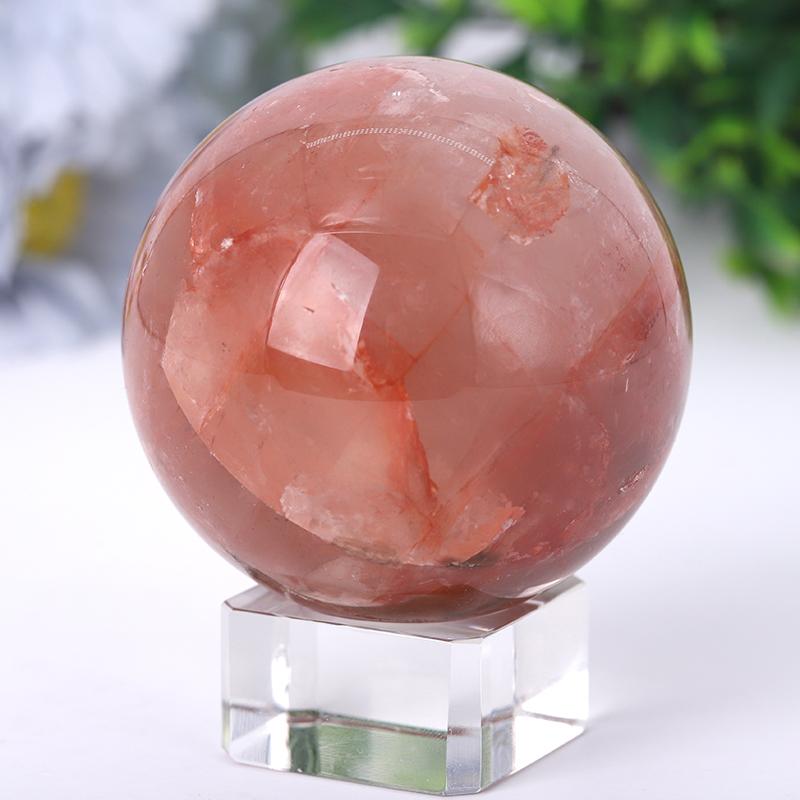 2.5“-4.5” Fire Quartz Sphere Best Crystal Wholesalers