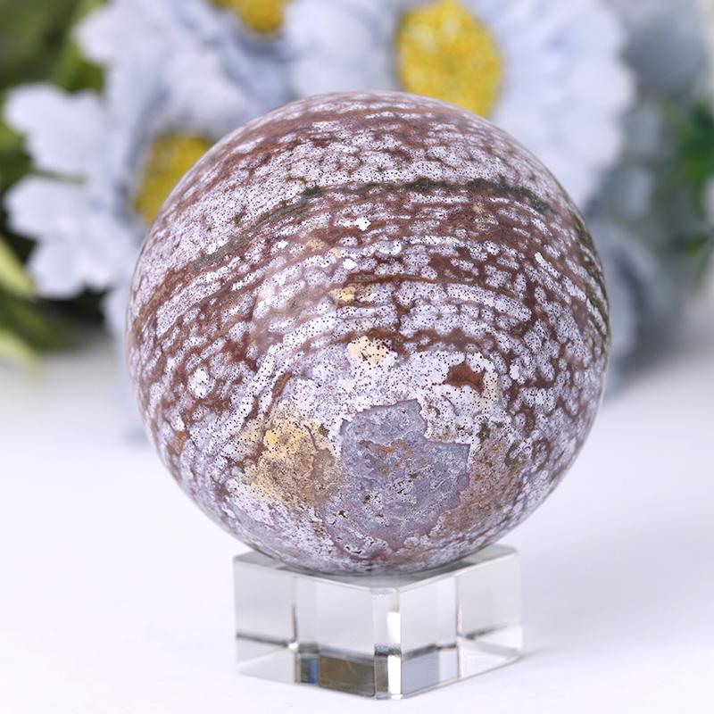 1.2"-4.0" Ocean Jasper Sphere Best Crystal Wholesalers