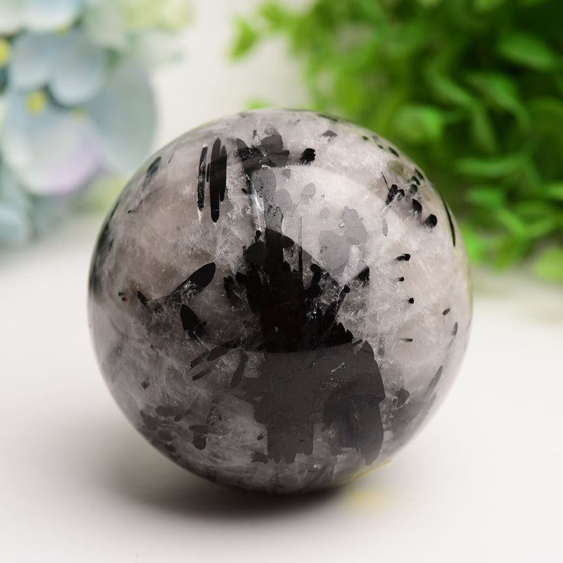 2.5"-4.0" Black Tourmaline Crystal Sphere Bulk Crystal wholesale suppliers