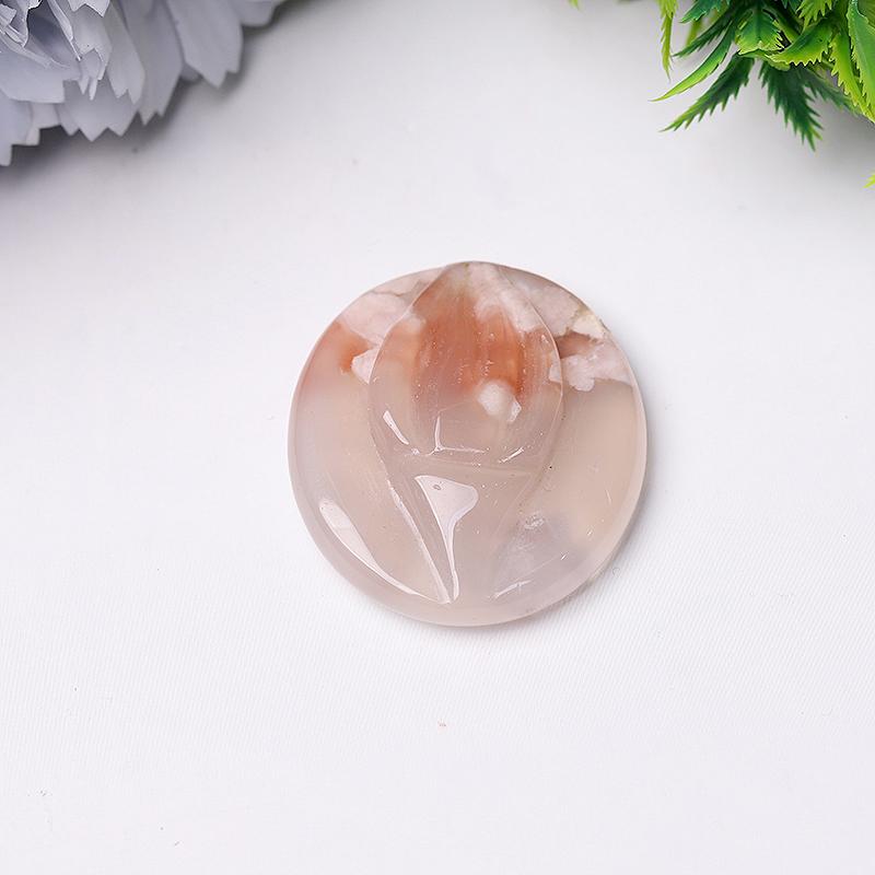 1.5" Flower Agate Crystal Carvings Best Crystal Wholesalers