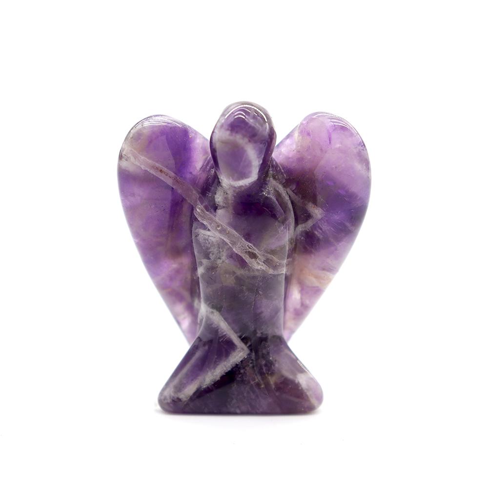 Crystal Gemstone Carved Pocket Crystal Guardian Angel Figurines 3 inch Model Bulk Best Crystal Wholesalers