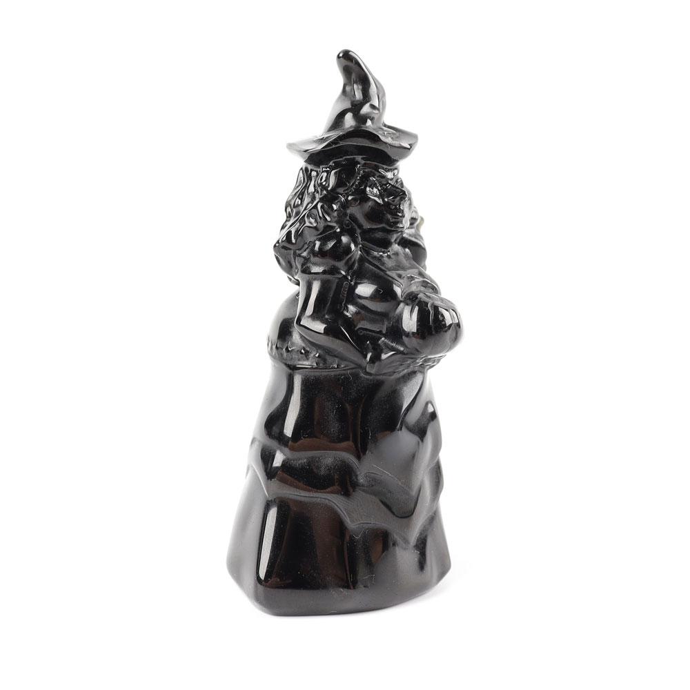 Black Obsidian Crystal Carving Witch Free Form Best Crystal Wholesalers