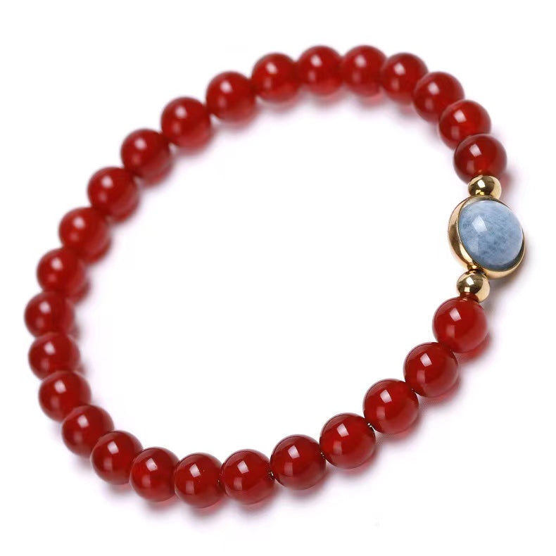 6mm Carnelian New Design Crystal Bracelet Bulk Wholesale