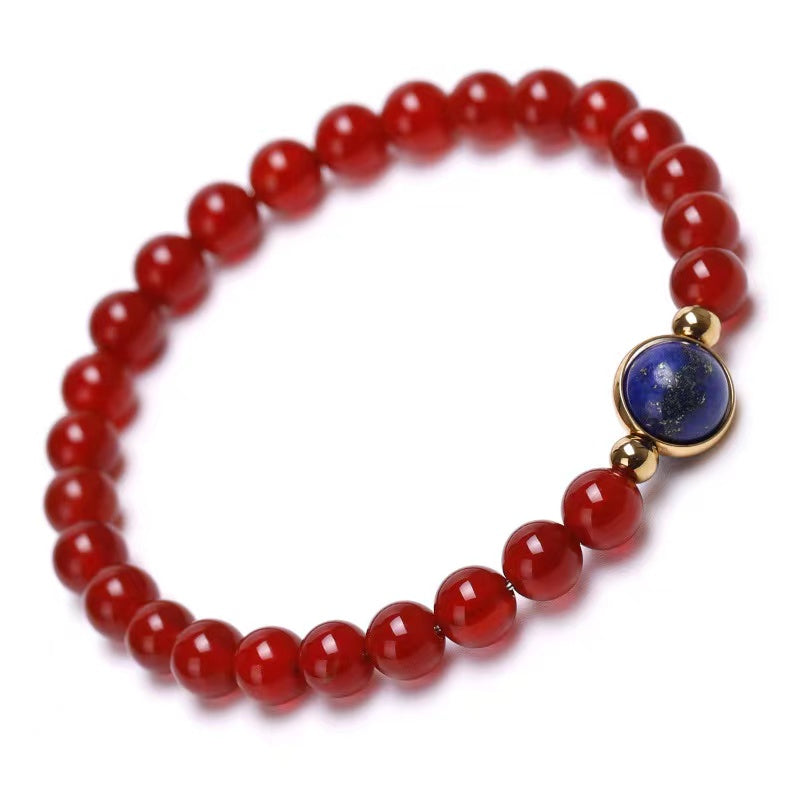 6mm Carnelian New Design Crystal Bracelet Bulk Wholesale