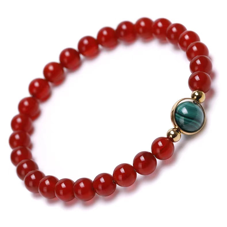 6mm Carnelian New Design Crystal Bracelet Bulk Wholesale