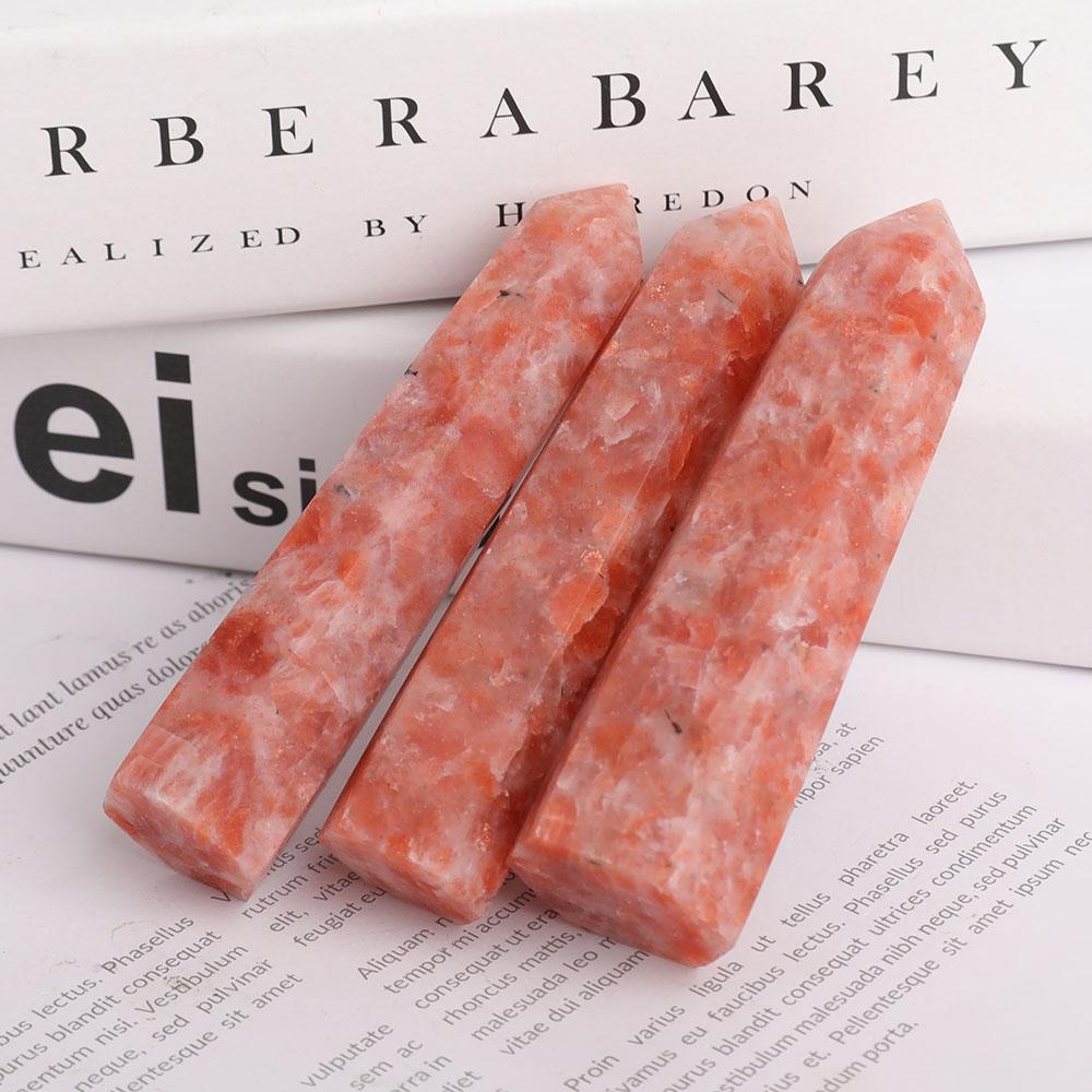 Set of 3 Gold Strawberry Quartz Towers Points Bulk Best Crystal Wholesalers